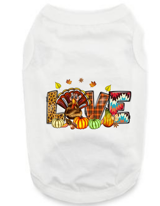 Funny Thanksgiving Day Tee Shirts- Love