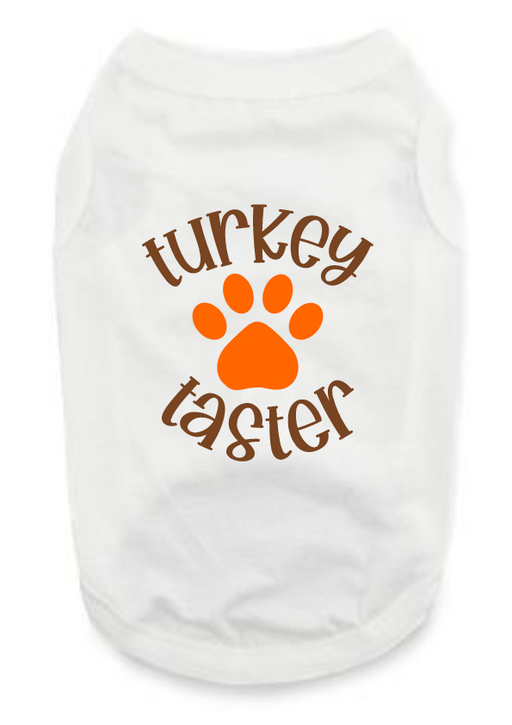 Funny Thanksgiving Tee Shirts- Turkey Tester Paw