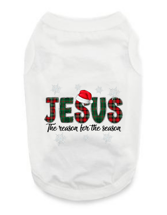 Christmas Funny Dog T-Shirt: Jesus Is The Reason