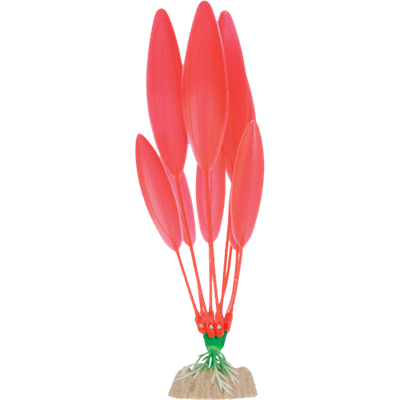 GloFish Plastic Plant Large Fluorescent Orange