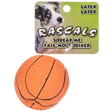 Coastal Pet Rascals Latex Basketball Dog Toy
