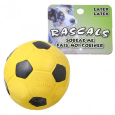 Coastal Pet Rascals Latex Soccer Ball Yellow