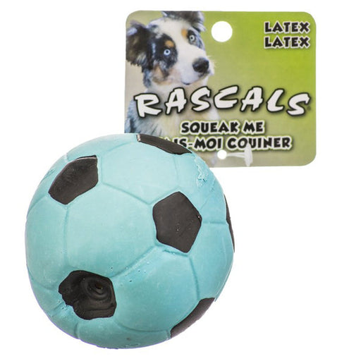 Coastal Pet Rascals Latex Soccer Ball Blue
