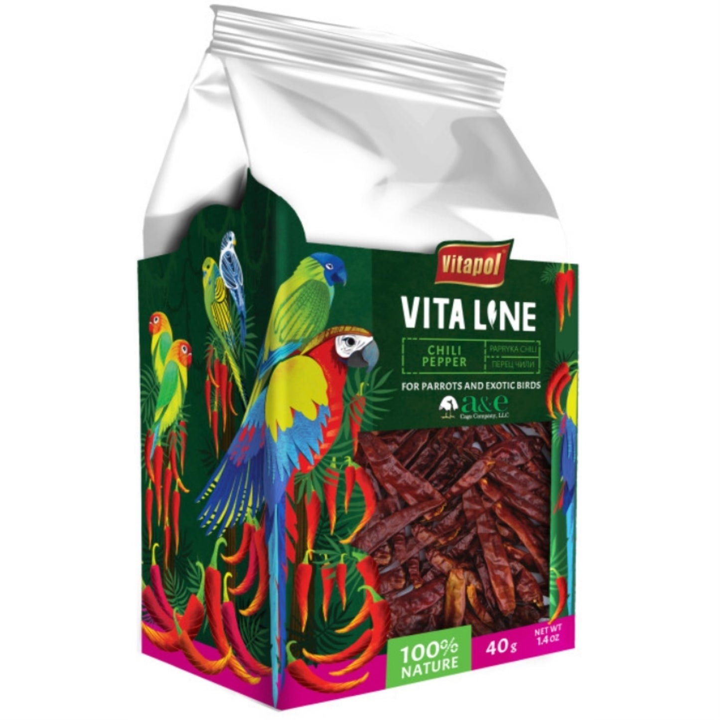 AE Cage Company Vita Line Chili Peppers for Parrots and Exotic Birds