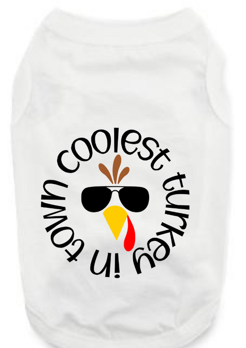 Funny Thanksgiving Tee Shirts- Coolest Turkey