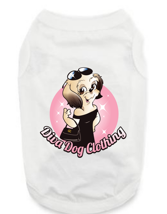 Funny Graphic Dog T- Shirt: Diva Dog Clothing