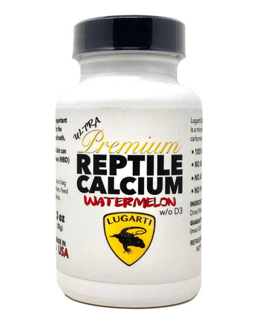 Lugarti Ultra Premium Reptile Calcium without D3 Watermelon Flavor