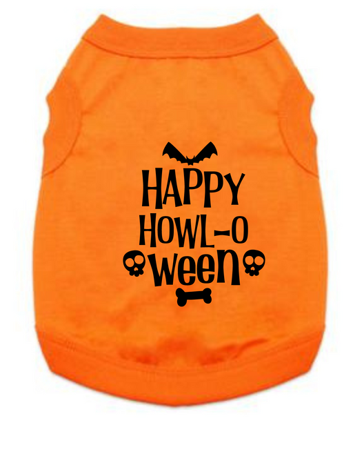 Funny Halloween Tee Shirts- Happy Howl-O-Ween
