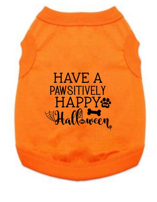 Funny Halloween Tee Shirts- Have A Paw Halloween