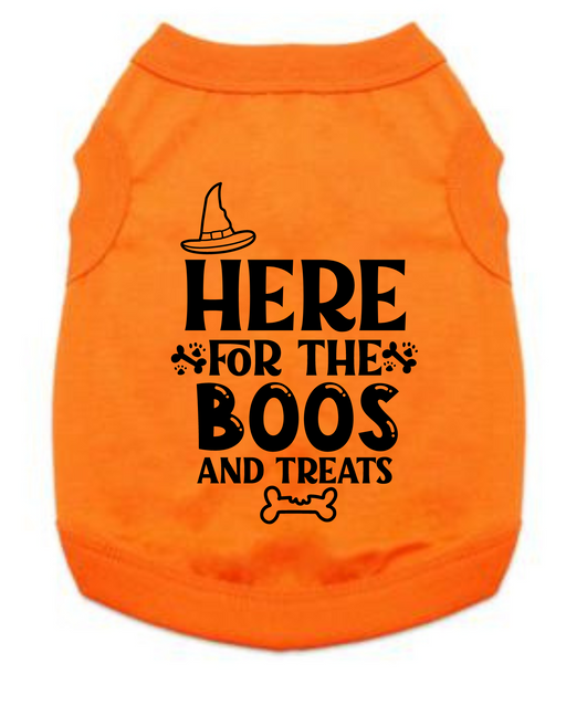 Funny Halloween Tee Shirts- Here For the Boos