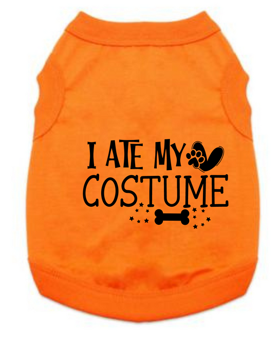 Funny Halloween Tee Shirts- I Ate My Costume