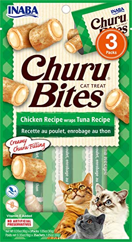 Inaba Churu Bites Cat Treat Chicken Recipe Wraps Tuna Recipe