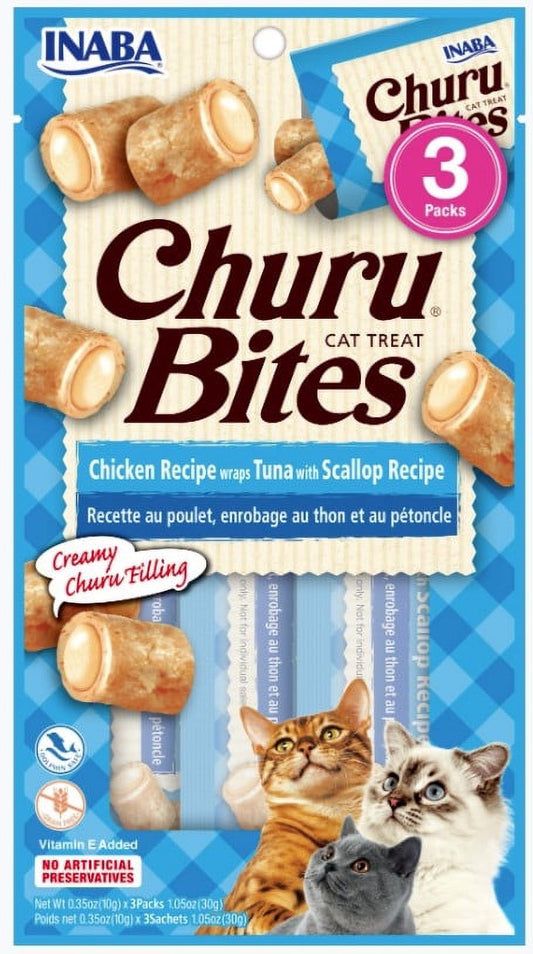 Inaba Churu Bites Chicken and Tuna Wrap Cat Treats