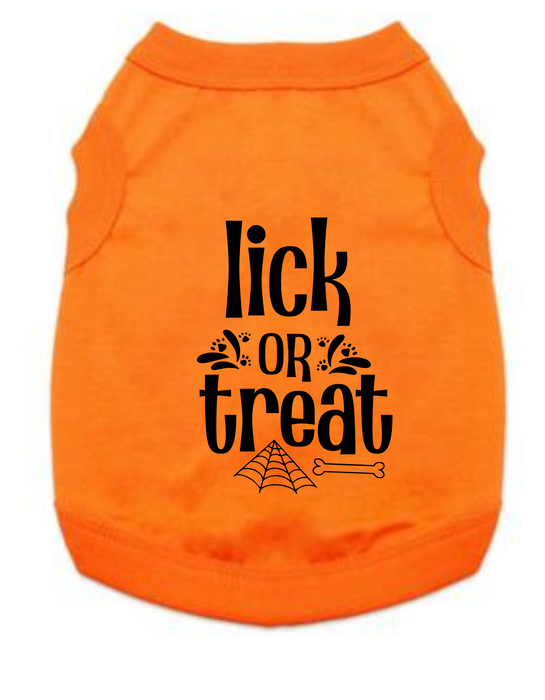 Funny Halloween Tee Shirts- Lick or Treat