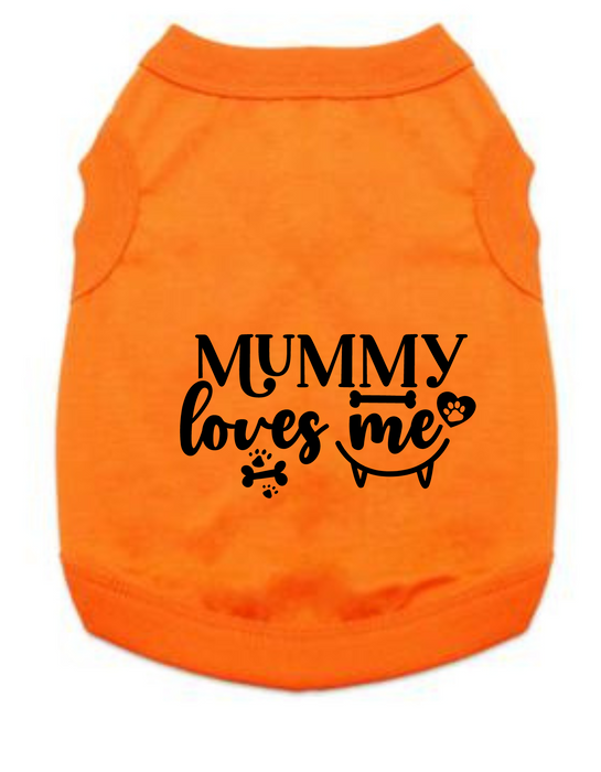 Funny Halloween Tee Shirts- Mummy Loves Me