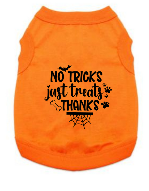 Funny Halloween Tee Shirts- No Tricks Just Treats