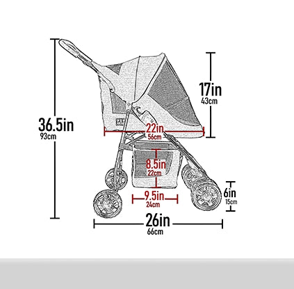 Happy Trails LIte Pet Stroller By Pet Gear