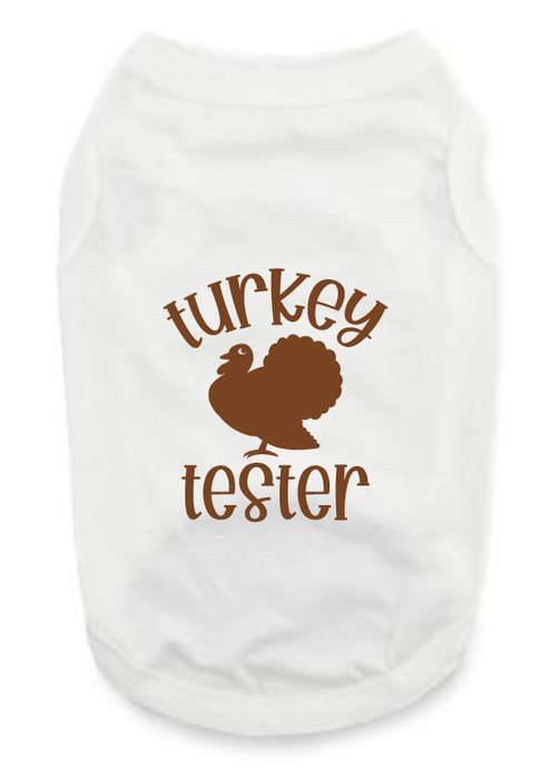 Funny Thanksgiving Tee Shirts- Turkey Tester Turkey