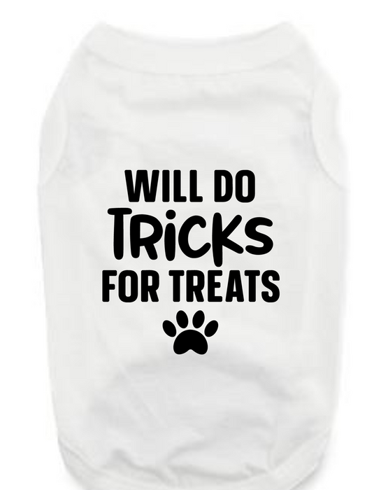 Funny Graphic Tee Shirts: Will Do Tricks For Treats