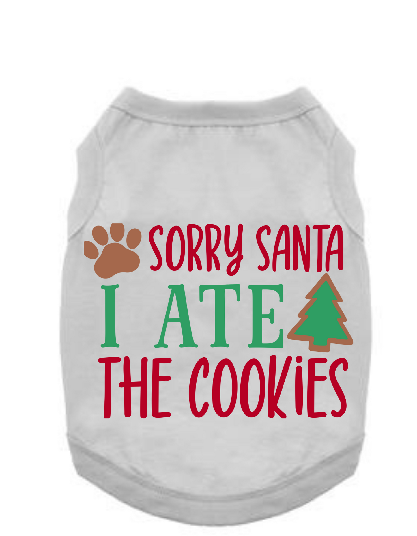 Christmas Funny Dog T-Shirt: I Ate The Cookies