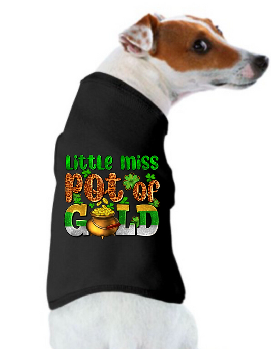 St. Patrick's Day Tee Shirt: Little Miss Pot Of Gold