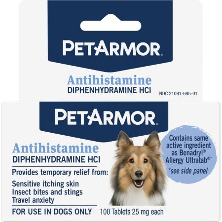 PetArmor Antihistamine Medication for Allergies for Dogs