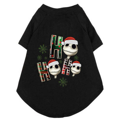 Christmas Funny Dog T-Shirt: HO HO HO