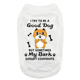 Funny Graphic Dog T- Shirt: My Bark