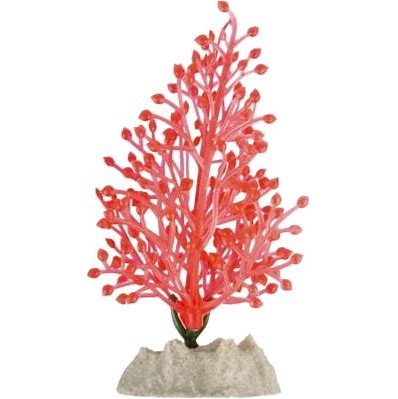 GloFish Small Fluorescent Plant for Aquarium Decoration, Orange