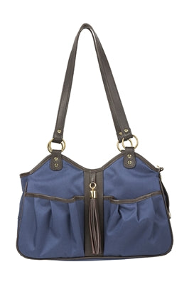 Metro Couture Navy w/Brown Leather Trim & Tassel - PetStoreNMore