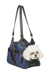 Metro Couture Navy w/Brown Leather Trim & Tassel - PetStoreNMore