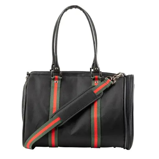 Petote Duffel - Black with Stripe