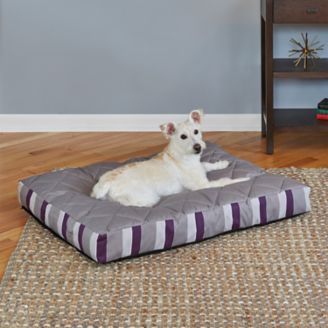 Quiet Time Empress Plum Stripe Dog Bed - PetStoreNMore