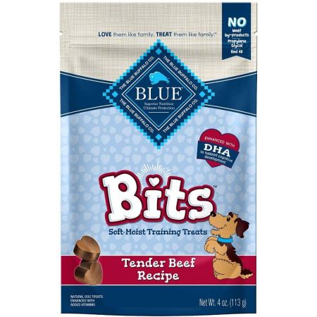 Blue Buffalo Blue Bits Soft-Moist Training Treats Tender Beef Recipe