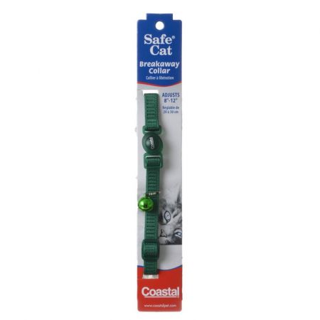 Coastal Pet Safe Cat Nylon Adjustable Breakaway Collar - Hunter Green - PetStoreNMore