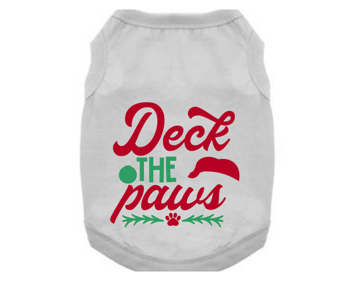 Christmas Funny Dog T-Shirt: Deck The Paws