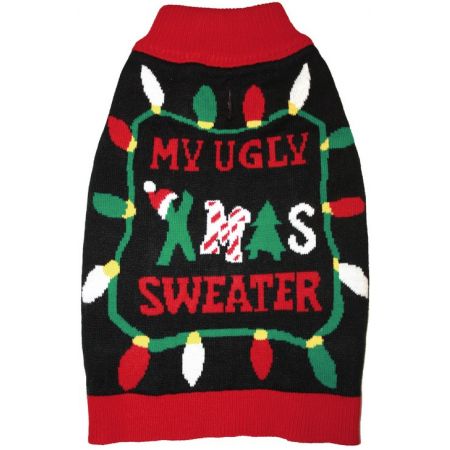 Fashion Pet Black Ugly XMAS Dog Sweater