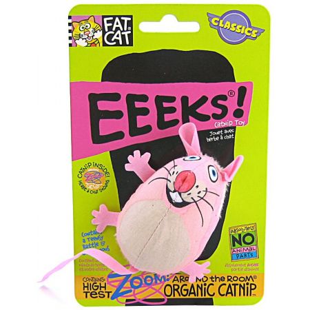 Fat Cat EEEKS Cat Toy with Catnip - Assorted