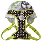 Pet Attire Ribbon Brown Paw & Bones Designer Wrap Adjustable Dog Harness - PetStoreNMore