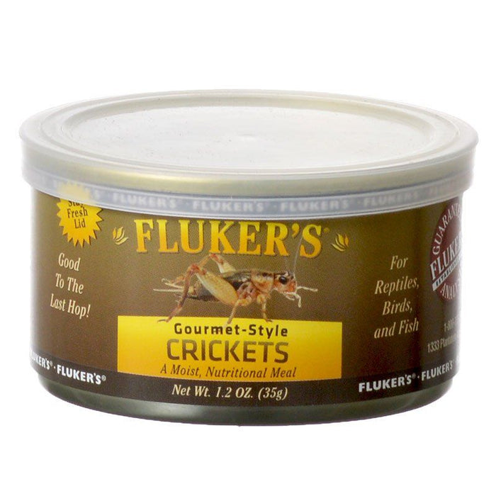 Flukers Gourmet Style Canned Crickets - PetStoreNMore