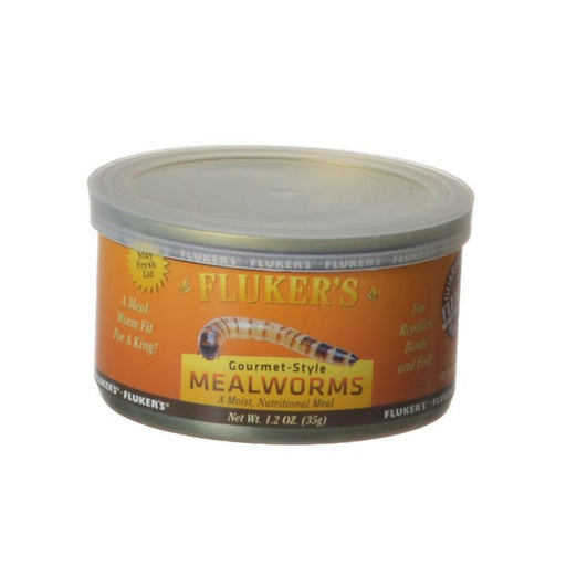 Flukers Gourmet Style Canned Mealworms - PetStoreNMore