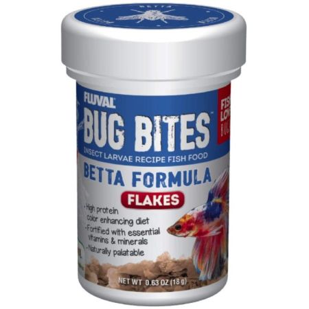 Fluval Bug Bites Betta Formula Flakes New Item