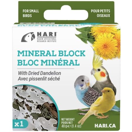 HARI Dandelion Mineral Block for Small Birds