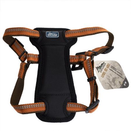 K9 Explorer Reflective Adjustable Padded Dog Harness - Campfire Orange - PetStoreNMore