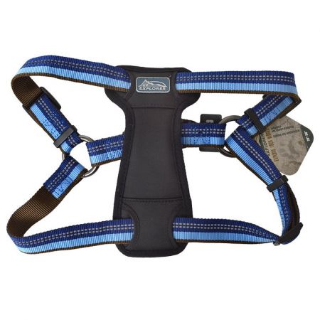 K9 Explorer Sapphire Reflective Adjustable Padded Dog Harness - PetStoreNMore