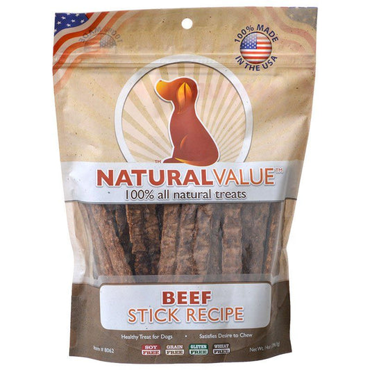 Loving Pets Natural Value Beef Sticks - 14 oz - PetStoreNMore