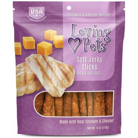 Loving Pets Soft Jerky Sticks Cheese Flavor