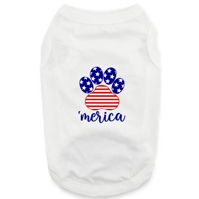 Patriotic Attire: Paw merican