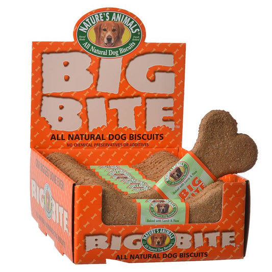 Natures Animals Big Bite Dog Treat - Lamb & Rice Flavor - 24 Pack - PetStoreNMore