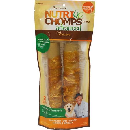 Nutri Chomps Advanced Twists Dog Treat Chicken Flavor